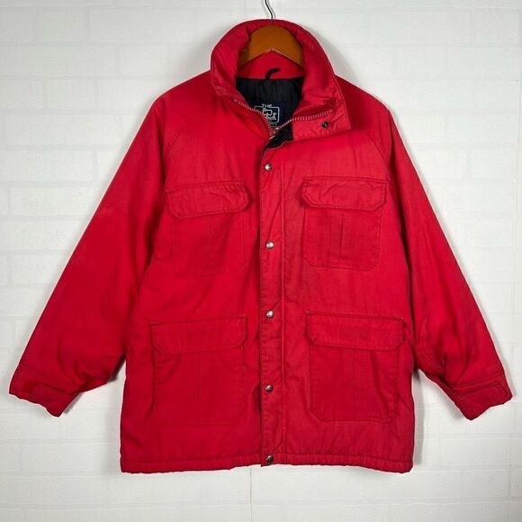 Woolrich Vintage Womens Red Jacket Size L - Picture 1 of 13